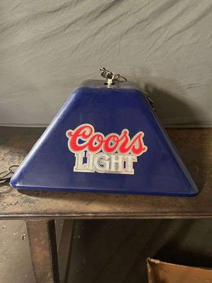 Coors Light Silver Bullet Hanging Light