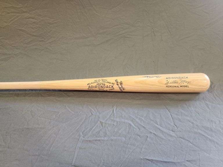 Willie Mays Autographed Adirondack Bat