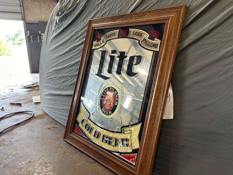 Miller Lite 23"x 29" Framed Mirror
