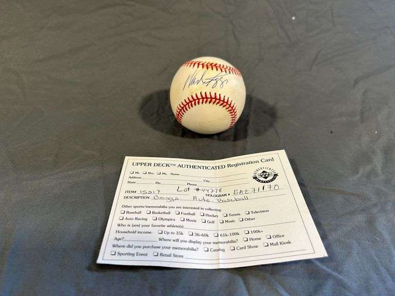 Wade Boggs Signed Baseball