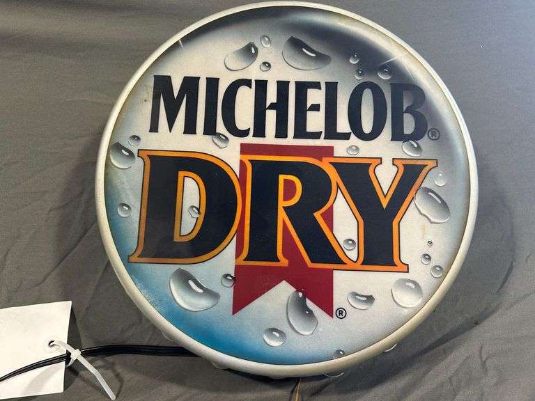 Michelob Dry Bottle Cap Lighted Sign