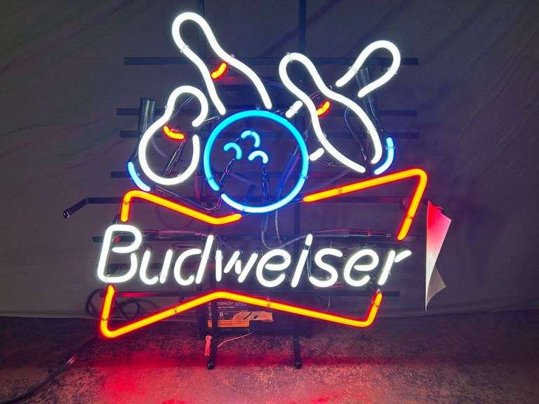 Budweiser Bowling Neon Sign