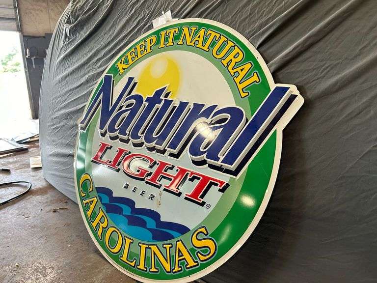 30" Natural Light Metal Sign