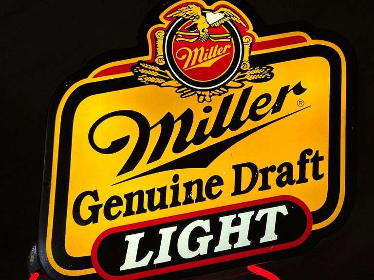 Miller Genuine Draft Light Basketball Neon Beer Sign