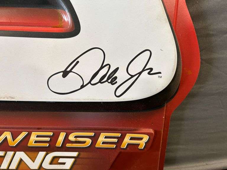 Budweiser Racing Dale Earnhardt Jr Plastic Sign