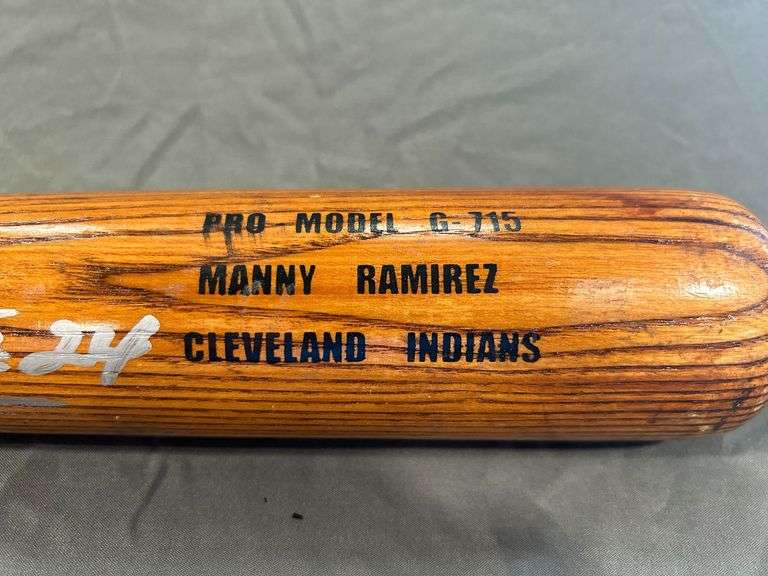 Manny Ramirez Autographed Glomar Enterprises Bat