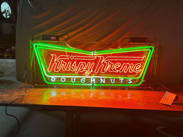 Krispy Kreme Doughnuts  Neon Sign