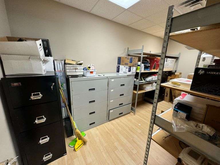 Contents of Supply Room Iron Horse Auction Company