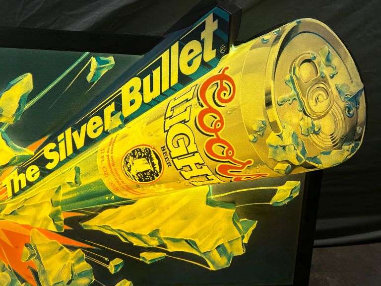 Coors Silver Bullet Lighted Sign