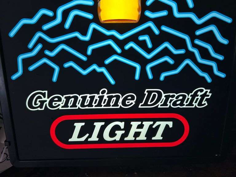 Miller Genuine Draft Lighted Sign