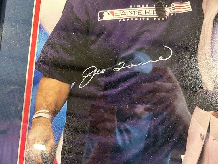 Joe Torre and Mayor Giuliani Framed Photo