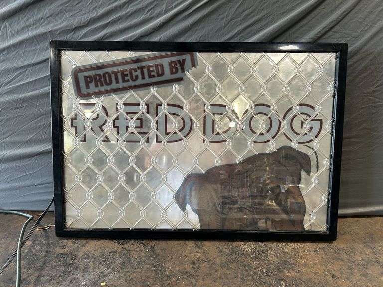 Red Dog Beer Lighted Bar Sign
