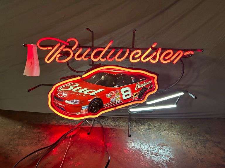 Budweiser Dale Earnhardt Jr Beer Sign