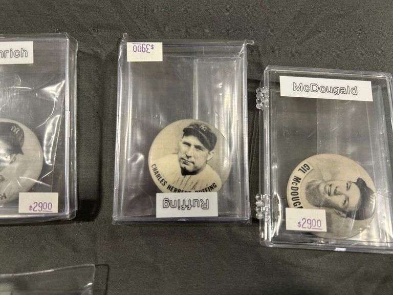 Three 1950s New York Yankees Player Pins
