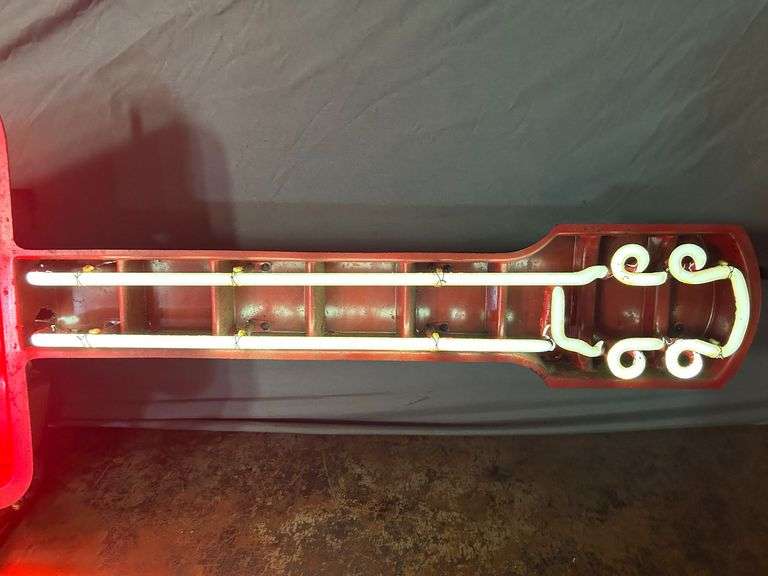 Budweiser Neon Guitar Beer Sign