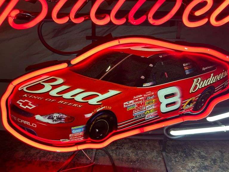 Budweiser Dale Earnhardt Jr Beer Sign