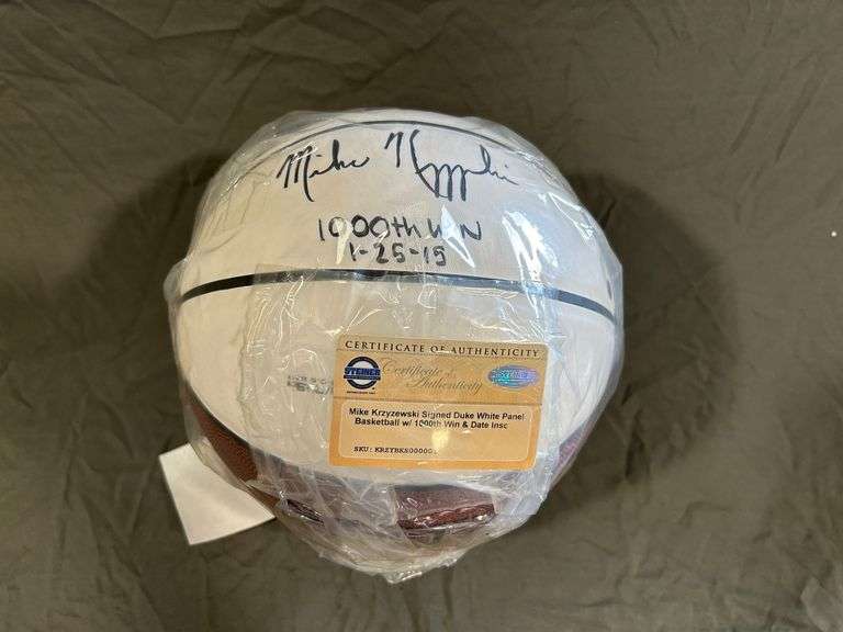 "Coach K" Signed Basketball