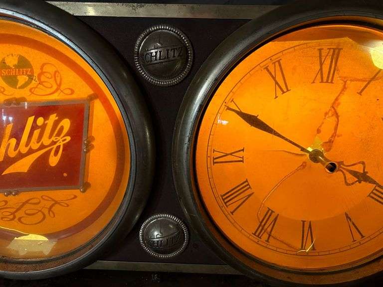 Schlitz Lighted 36" Clock