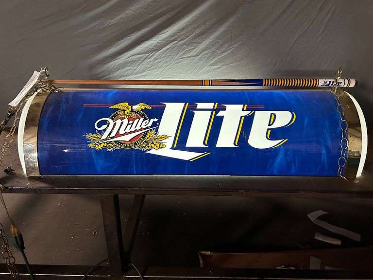 48" Miller Light Hanging Pool Table Light