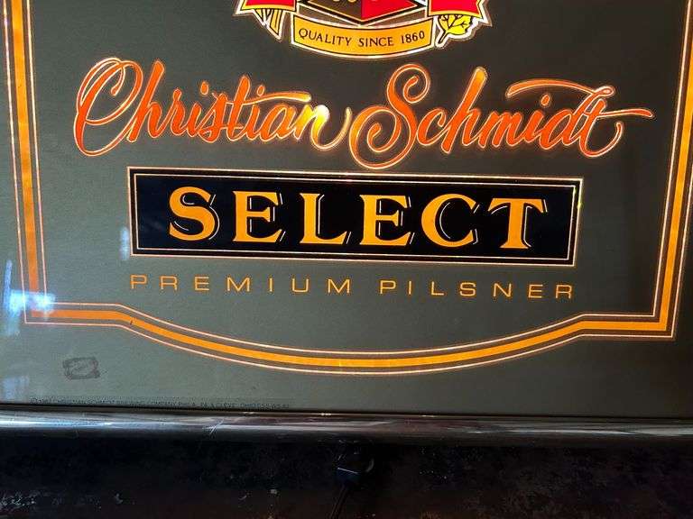 Christian Schmidt Select Lighted Beer Sign