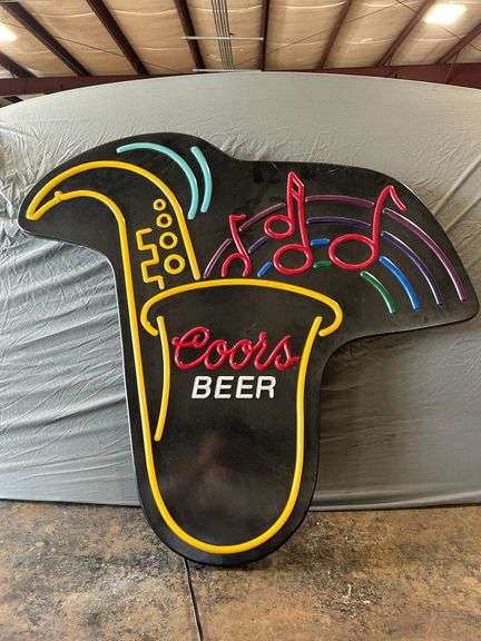 Coors Jazz Music Lighted Beer Sign