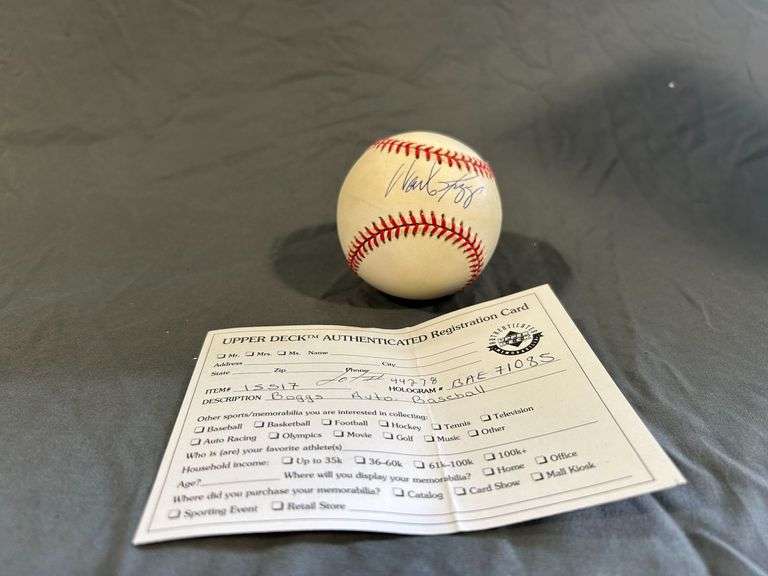 Wade Boggs Signed Baseball