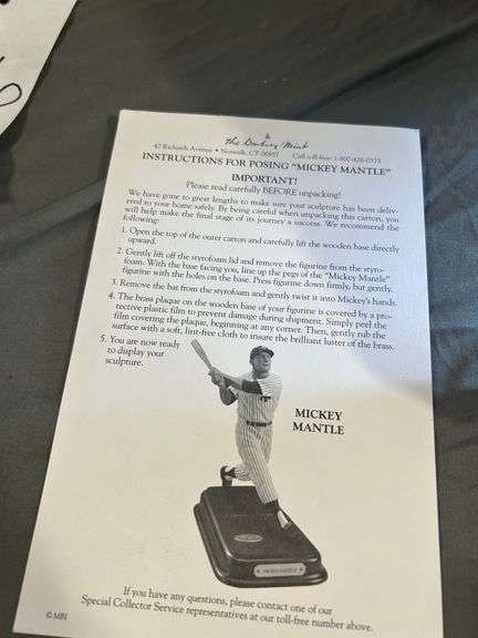 Danbury Mint Mickey Mantle Figurine