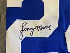Lenny Moore Autographed Indianapolis Colts Jersey
