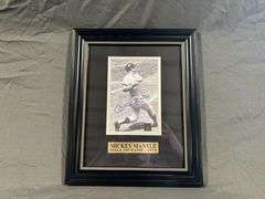 Framed Mickey Mantle Signed Photo