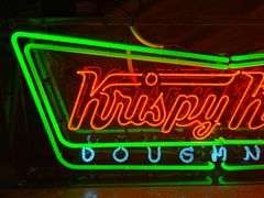 Krispy Kreme Doughnuts  Neon Sign