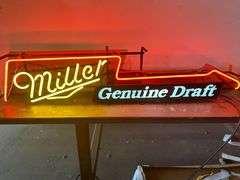 Miller Genuine Draft Neon Guitar Beer Sign