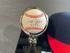 Pete Rose Autographed Hat and Ball