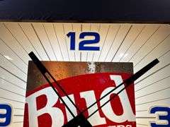 36" Lighted Budweiser Clock