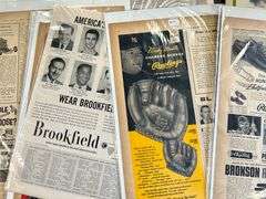 Grouping of Assorted Autographed and Vintage Sports Prints and Memorabilia