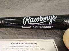 Ken Griffey Jr Autographed Rawlings Bat and Ball