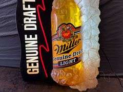 Miller Genuine Draft Lighted Bar Sign