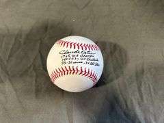 Claude Osteen Signed Baseball