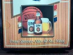Miller Lite Charlotte Hornets Lighted Sign