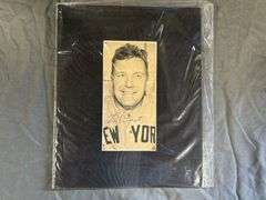 Signed Eddie Lopat Cardboard Print