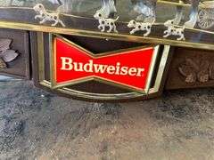 Budweiser Clydesdale Lighted Clock Display