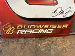 Budweiser Racing Dale Earnhardt Jr Plastic Sign