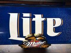 48" Miller Light Hanging Pool Table Light