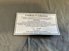 Nolan Ryan Signed Baseball