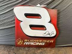 Budweiser Racing Dale Earnhardt Jr Plastic Sign