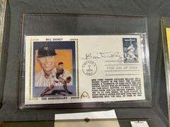 Lefty Gomez Red Ruffing Bill Dickey and Nolan Ryan Autographed Cards ...