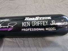 Ken Griffey Jr Autographed Rawlings Bat and Ball