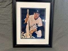 Johnny Mize Autographed Framed Print