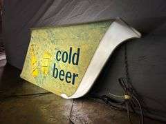 Miller High Life Cold Beer Hanging Sign