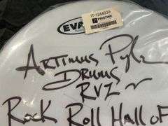 Artimus Pyle Lynyrd Skynyrd Signed Drum Skin