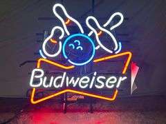 Budweiser Bowling Neon Sign